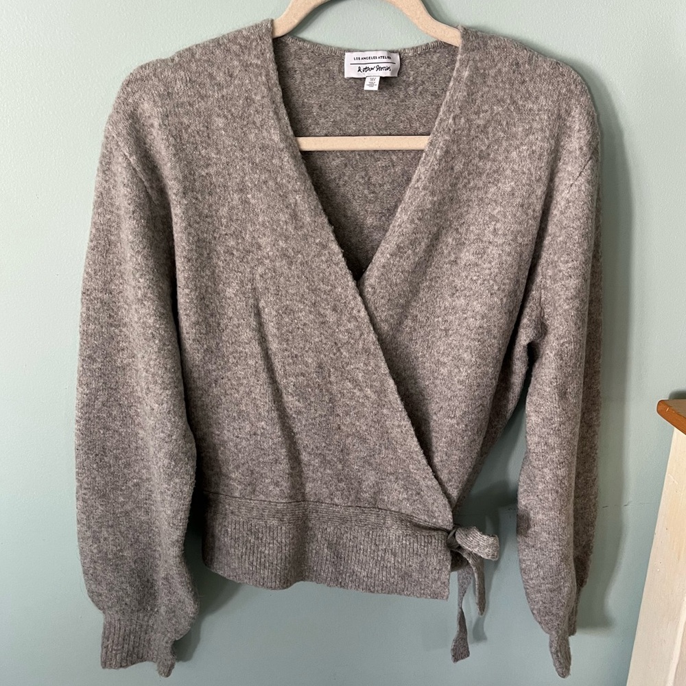 & Other Stories Wool Blend Wrap Sweater